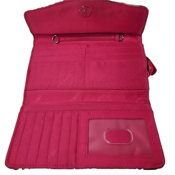 Vera Bradley Paisley Floral Strap Wallet - Picture 4 of 9